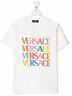 Versace Kids футболка с логотипом