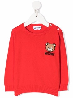 Moschino Kids джемпер с вышитым логотипом