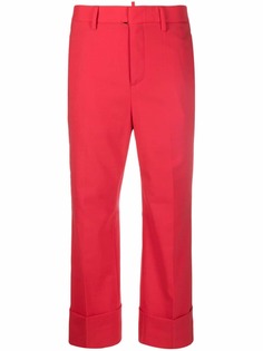 Dsquared2 укороченные брюки строгого кроя