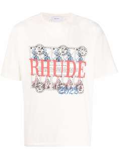 Rhude футболка с логотипом