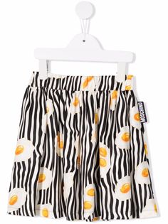 Moschino Kids юбка с принтом