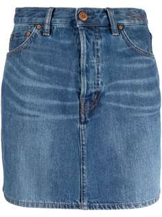 Chloé джинсовая рубашка с вышитым логотипом Chloe