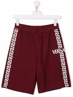Versace Kids спортивные шорты с логотипом