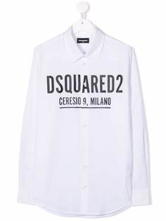 Dsquared2 Kids рубашка с длинными рукавами и логотипом