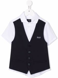 Fay Kids рубашка со вставкой
