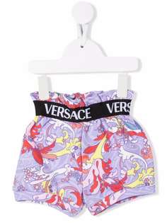 Versace Kids шорты с логотипом