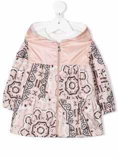 Moncler Enfant куртка Narye с капюшоном и принтом пейсли
