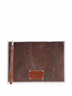 ETRO клатч с принтом пейсли