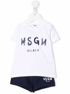 MSGM Kids спортивный костюм с логотипом