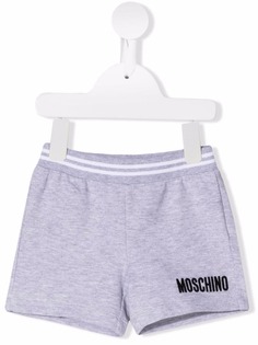 Moschino Kids шорты с вышитым логотипом