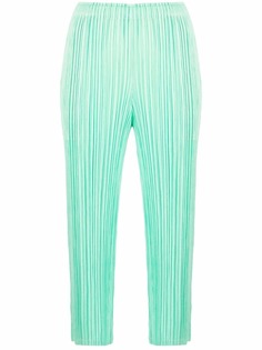 Pleats Please Issey Miyake укороченные плиссированные брюки