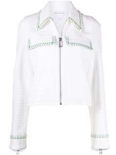 Bottega Veneta куртка-рубашка с декоративной строчкой