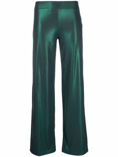 Antonella Rizza прямые брюки с эффектом металлик