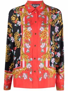Versace Jeans Couture рубашка с принтом Sun Flower Garland