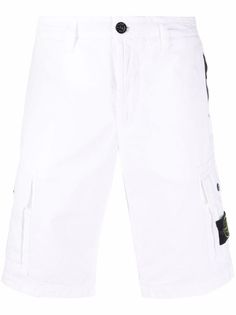 Stone Island шорты-бермуды с логотипом Compass