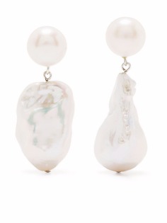 Sophie Buhai серебряные серьги Essential с жемчугом