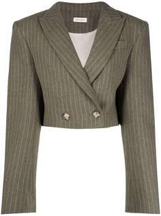 The Mannei укороченный блейзер в тонкую полоску