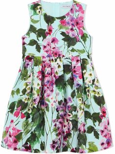 Dolce & Gabbana Kids платье с цветочным узором