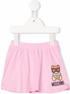 Moschino Kids юбка с принтом