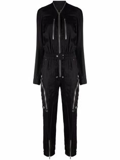 Rick Owens комбинезон с эластичным поясом и молниями