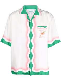 Casablanca шелковая рубашка Le Jeu de Ping Pong