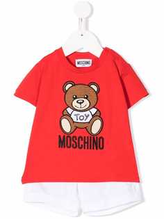 Moschino Kids комплект из футболки и шортов с логотипом