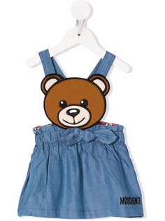 Moschino Kids джинсовая юбка с аппликацией Teddy Bear