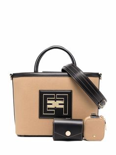 Elisabetta Franchi сумка-тоут с логотипом