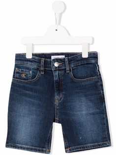 Calvin Klein Kids джинсовые шорты с нашивкой-логотипом