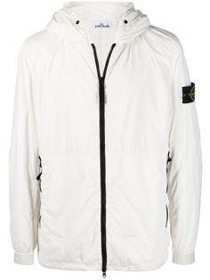 Stone Island пуховик с нашивкой-логотипом Compass