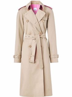 Burberry тренч с контрастной отделкой