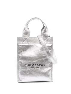 Philosophy Di Lorenzo Serafini сумка-тоут с эффектом металлик и логотипом