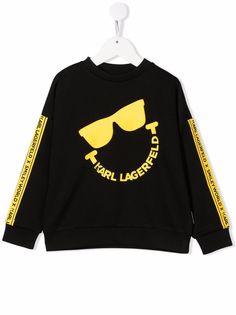 Karl Lagerfeld Kids джемпер с логотипом из коллаборации с Smiley World