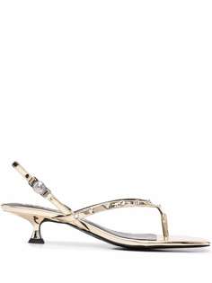 Versace Jeans Couture декорированные босоножки