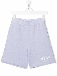 MSGM Kids спортивные шорты с логотипом