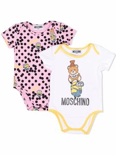 Moschino Kids боди с принтом Minion-Teddy