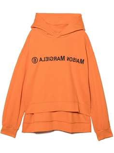 MM6 Maison Margiela Kids многослойное худи с логотипом