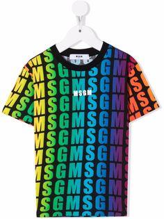 MSGM Kids футболка с логотипом
