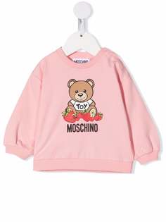 Moschino Kids толстовка с логотипом