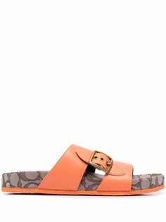 Coach жаккардовые сандалии Addison Signature