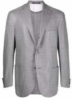 Corneliani однобортный пиджак в клетку