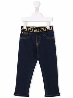 Versace Kids джинсы с узором Greca