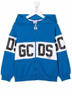 Gcds Kids куртка с капюшоном и логотипом