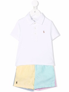 Ralph Lauren Kids комплект из рубашки поло и шортов