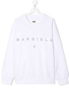 MM6 Maison Margiela Kids толстовка с логотипом