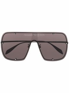 Alexander McQueen солнцезащитные очки-авиаторы с заклепками