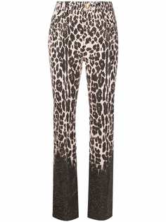 Roberto Cavalli джинсы с леопардовым принтом