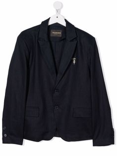 TRUSSARDI JUNIOR однобортный пиджак с заостренными лацканами