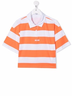 MSGM Kids укороченная рубашка поло