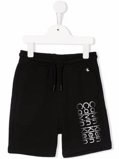 Calvin Klein Kids спортивные шорты с логотипом